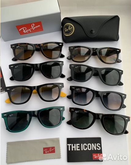 Очки ray ban wayfarer 50 матовые