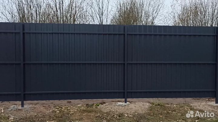 Профнастил с8 0,45 мм серый графит