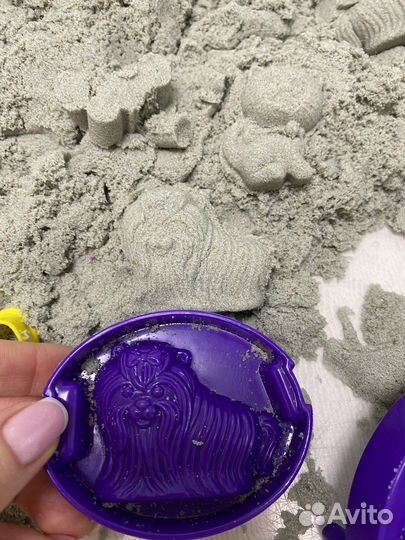 Кинетический песок качественный с песочницей