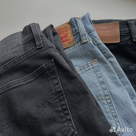 Джинсы levis 502 голубые мужские