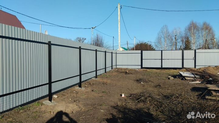 Заборы из профнастила