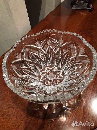 Ваза / салатник хрусталь винтаж СССР 70- 80 хг