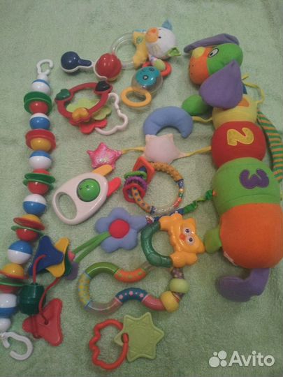 Игрушки погремушки пакетом бу