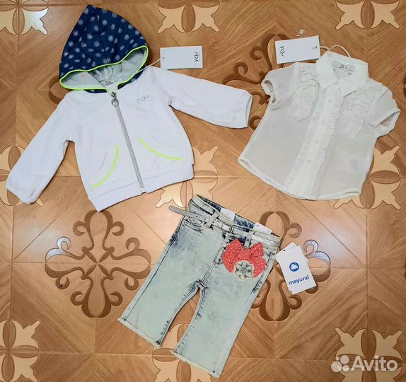 Р.68-74см. Брендовая одежда на девочку. Италия