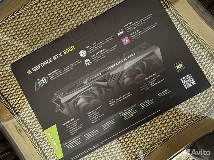 Видеокарта MSI RTX3050 gaming X