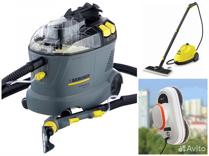 Аренда моющий пылесос/пароочиститель/мойщик окон