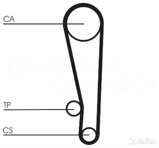 Комплект ремня грм contitech CT1013K1