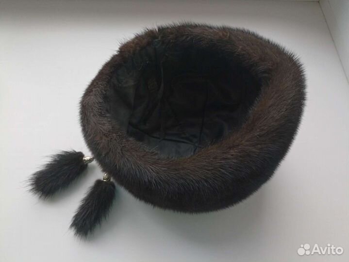 Шапка женская из натуральной норки