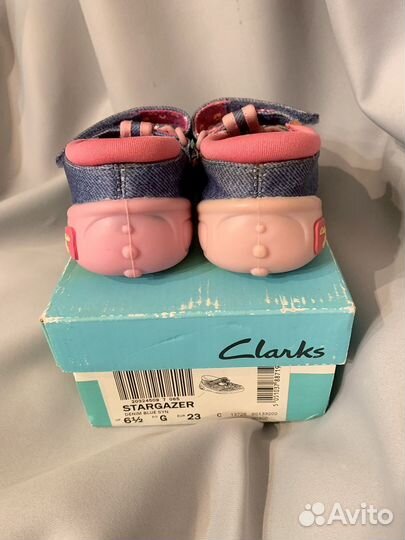 Джинсовые туфли clarks 23