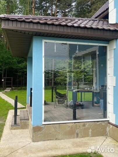 Мягкие окна в беседку