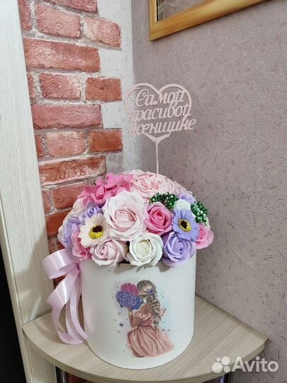 Букеты из мыльных роз