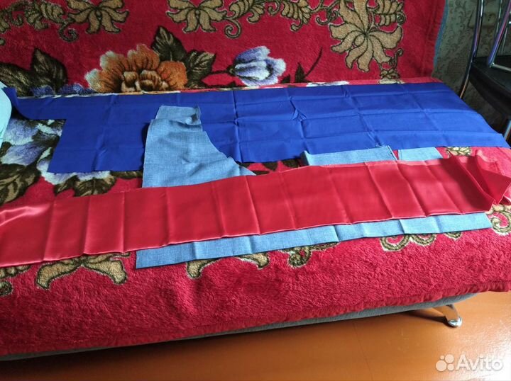 Остатки тканей пакетом (атлас и т. п.)