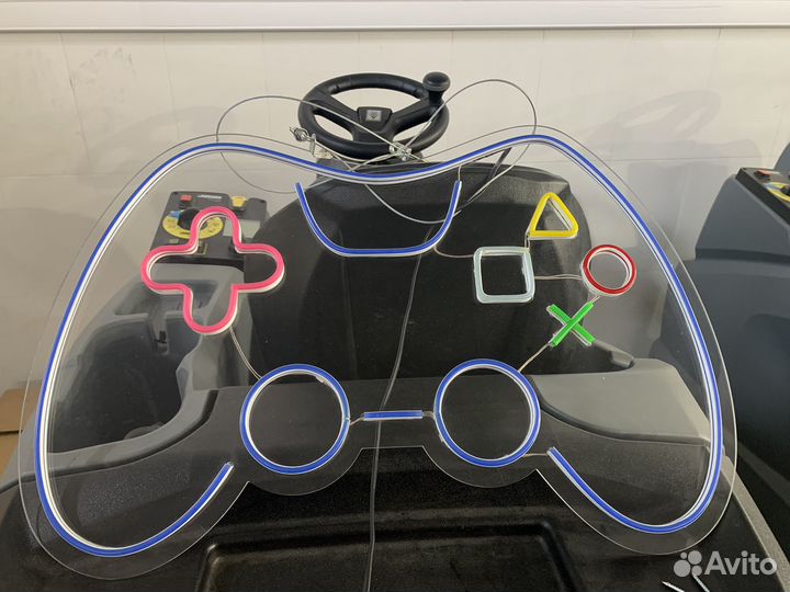 Неоновая вывеска Ps 5