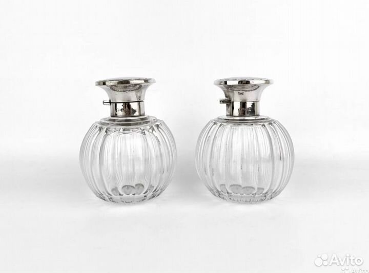 Флаконы для духов, Англия, стекло, серебро, 1919 г