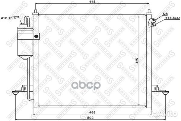 10-45584-SX радиатор кондиционера Mitsubishi L