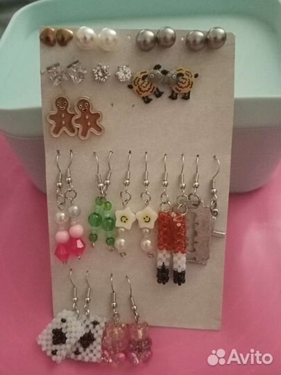 Серьги, украшения, бижутерия