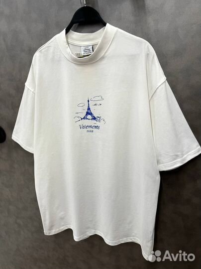 Футболка vetements paris оверсайз (топ 2025)