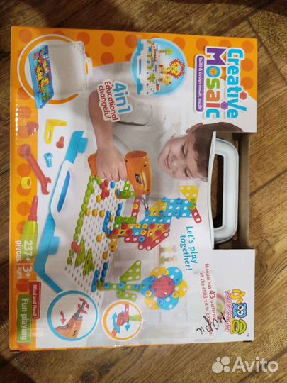 Конструктор с шуруповертом 237 деталей