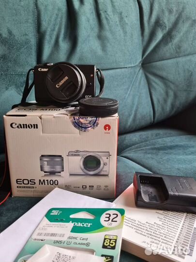 Фотоаппарат Canon EOS M100 kit 15-45 mm IS Black