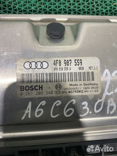 4F0907559 эбу Двигателем Audi A6 C6 3.0 BBJ