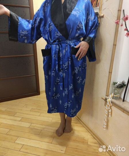 Халат двусторонний с вышивкой