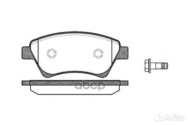 976 00 987 000B-SX колодки дисковые п Renault