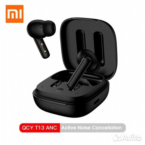 Беспроводные наушники QCY T13, черного цвета,новые
