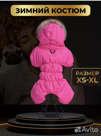 Зимний комбинезон для собак мелких пород