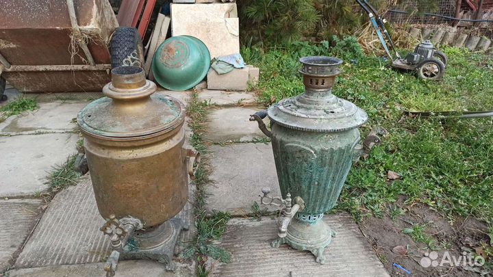 Самовар угольный старинный 2 шт