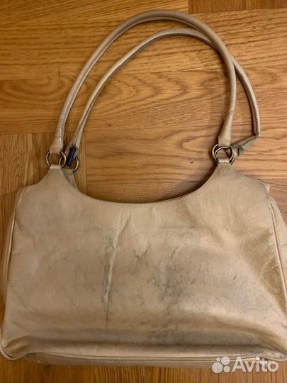 Большая кожаная натуральная сумка женская