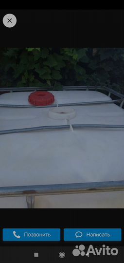 Продам куб для воды на пластиковом поддоне