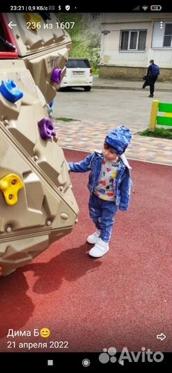 Джинсовый костюм для мальчика 94 рост 1-2 года