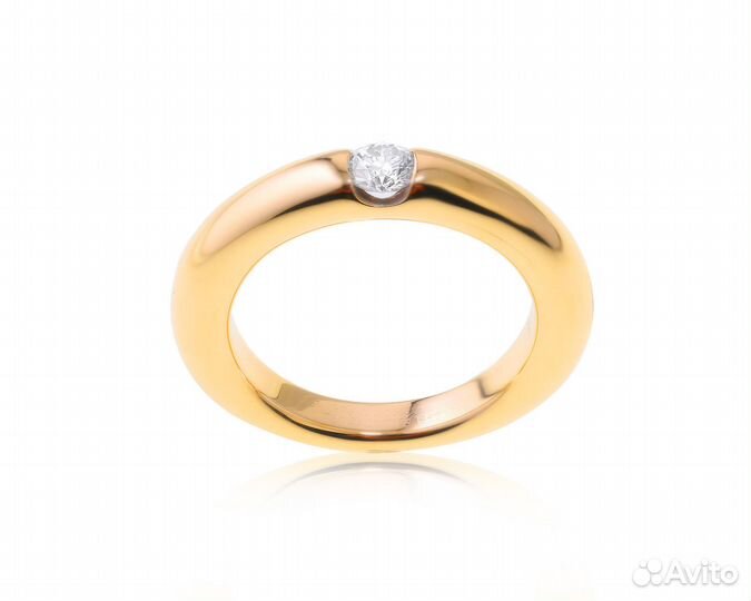 Золотое кольцо Cartier Solitaire