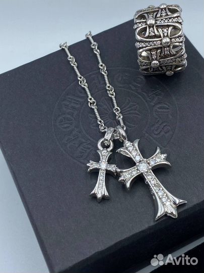 Chrome hearts колье крест