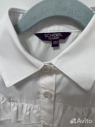 Рубашки и водолазки на девочку 122-128