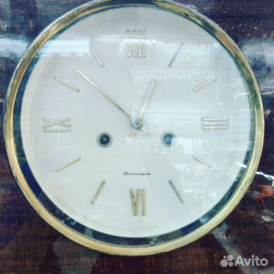 Часы янтарь с боем СССР