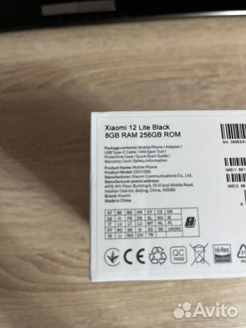 Xiaomi 12 Lite, 8/256 ГБ объявление продам