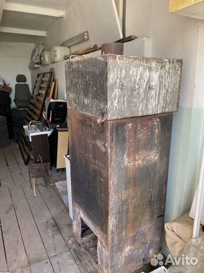 Печь для бани с баком для воды