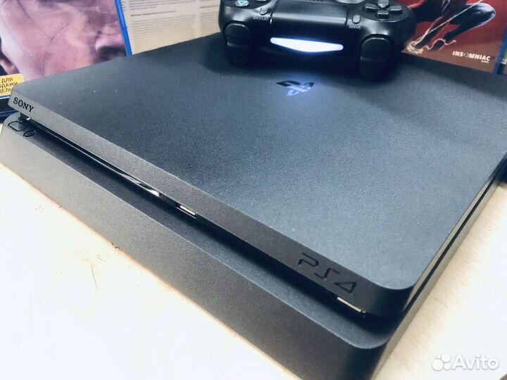Sony PS4 slim 500gb гарантия 1 год + 296 игры