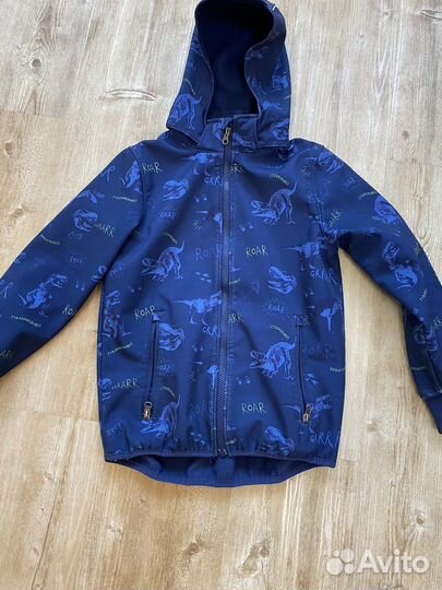 Куртка ветровка на флисе