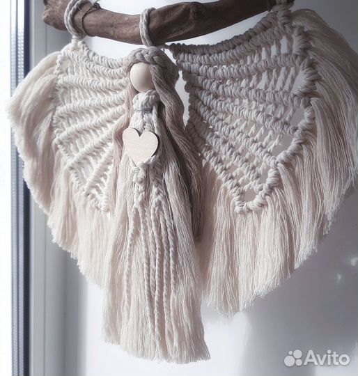 Ангел. Панно макраме