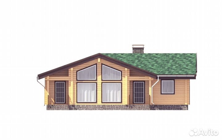 Проект дома из клееного бруса «Виктория»
