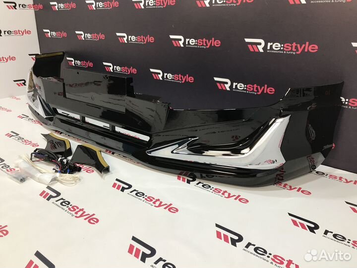 Губа передняя Toyota Land Cruiser Prado 120 LED