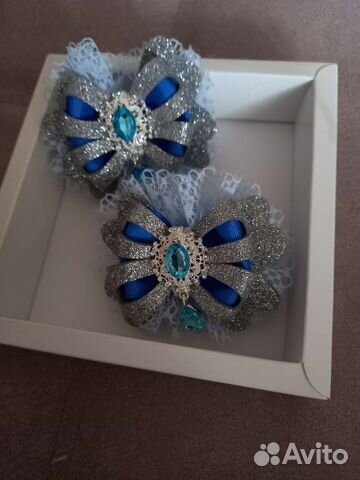 Заколка для волос, бантики ручной работы