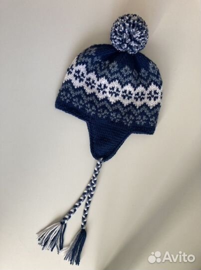 Шапка ушанка жаккард на заказ