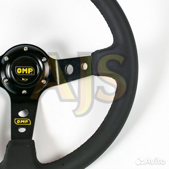 Руль OMP вынос кожа