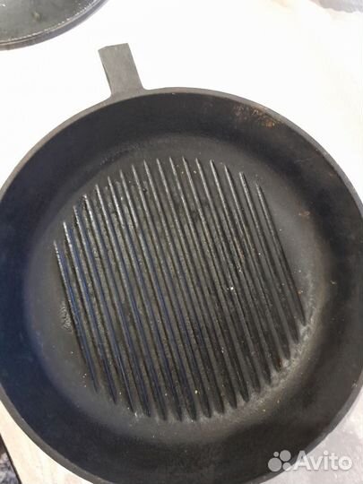 Чугунная сковорода гриль