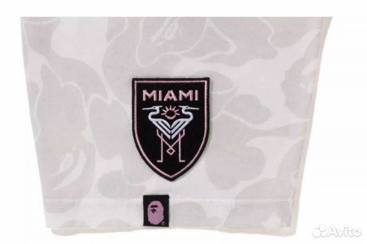 Футболка bape x inter miami белая