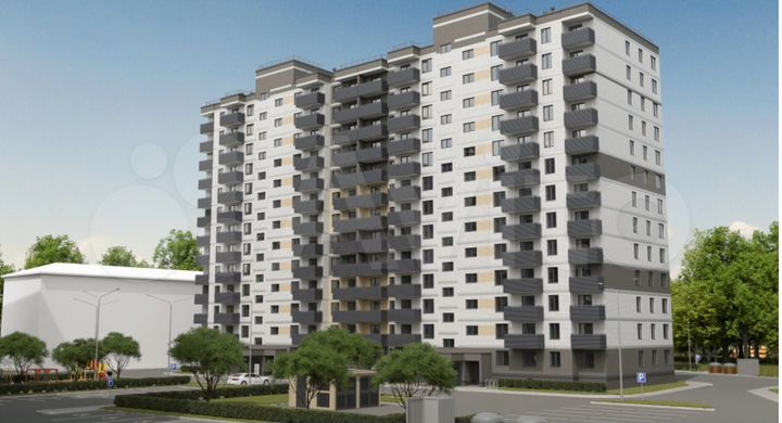 2-к. квартира, 54,1 м², 4/13 эт.