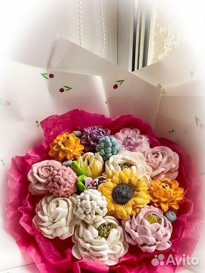 Зефирные цветы/тюльпаны/зефир